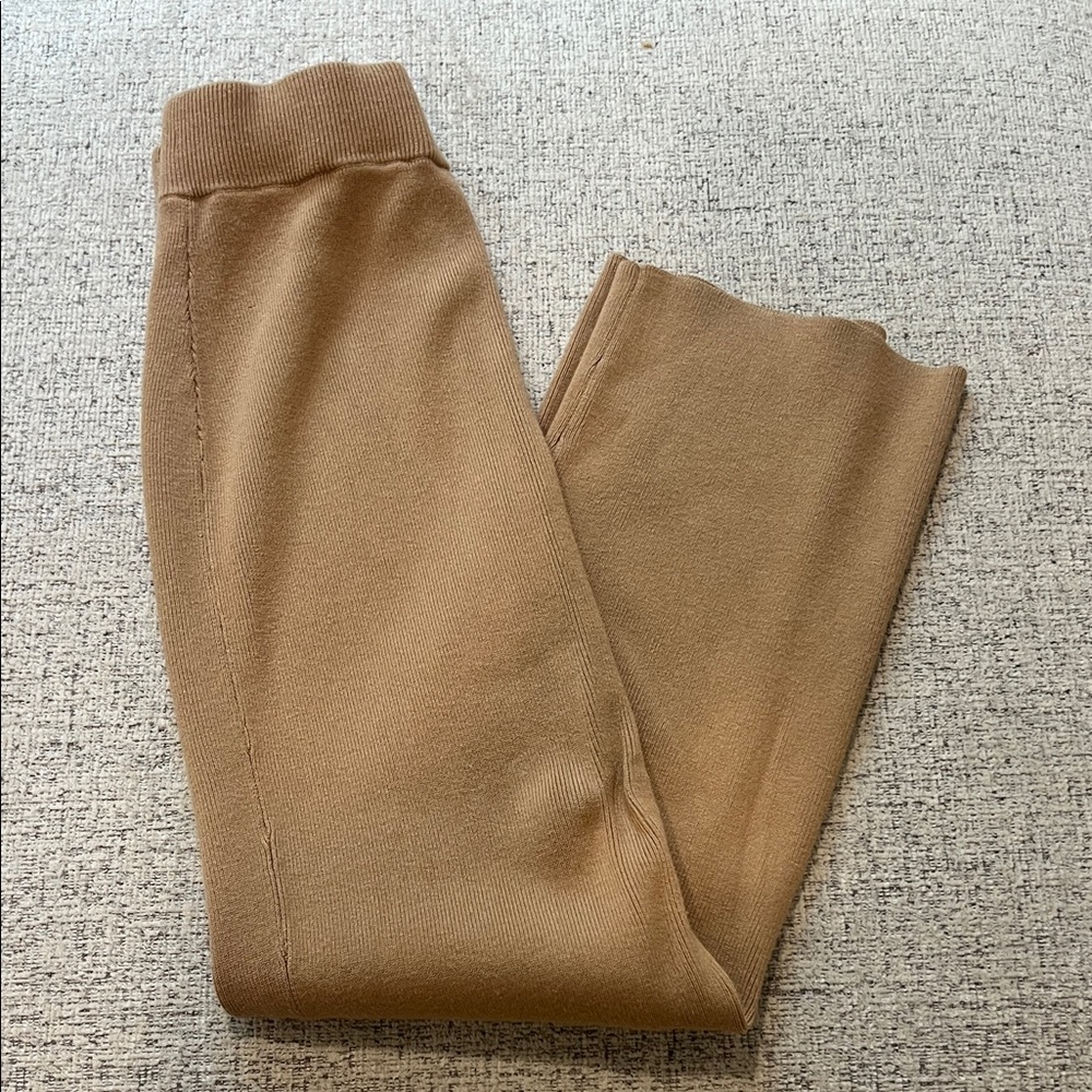 Elegant Tan Midi Skirt